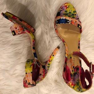 Beautiful multi color high heels!